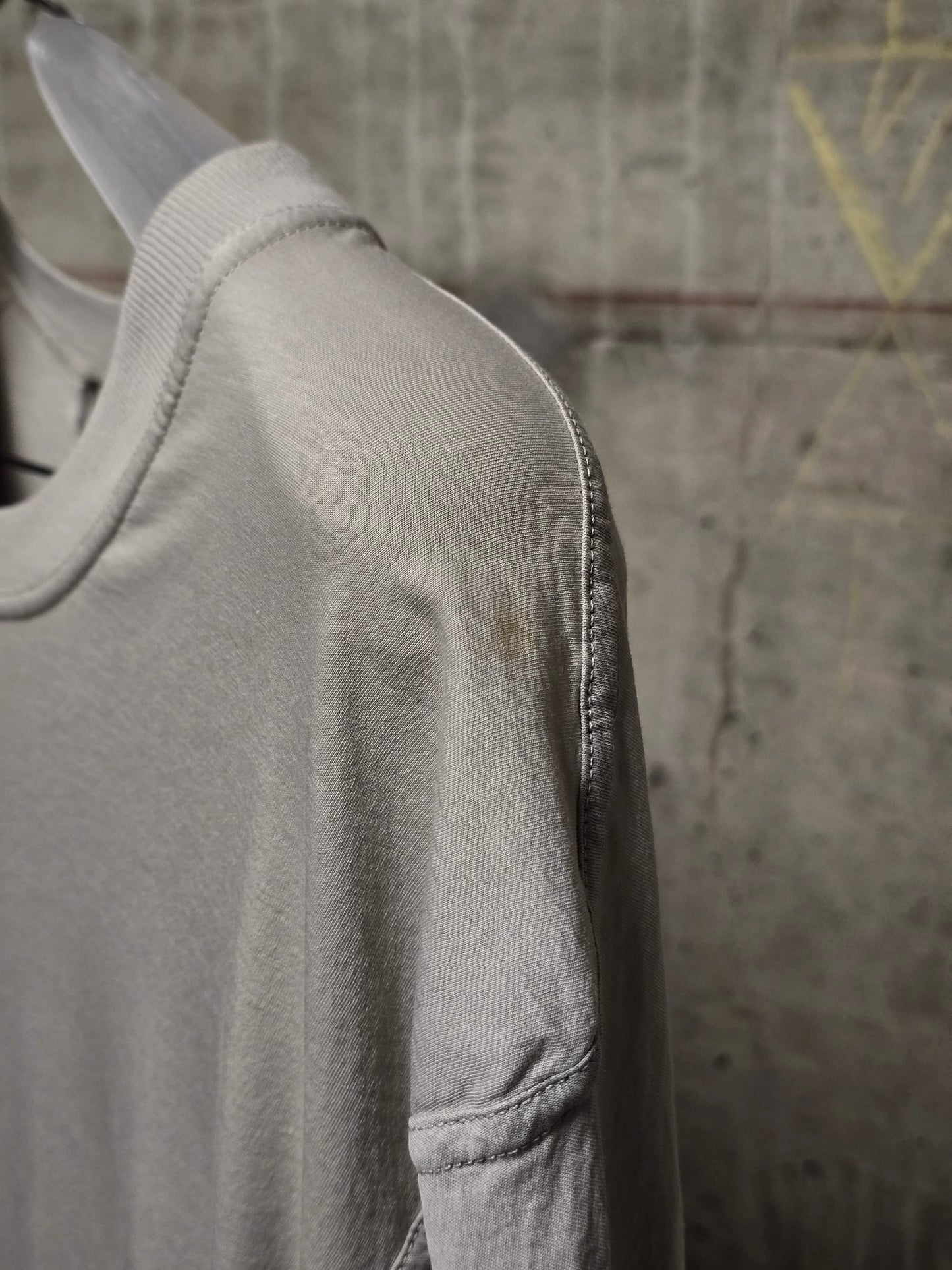 11 by Boris Bidjan Saberi AW21 'TS5' Light Grey League Stripe T-shirt