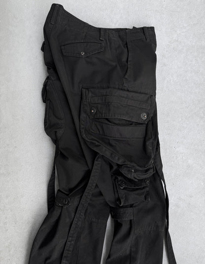 Julius_7 SS11 “Chaos; Ontological Anarchism” Shapeshifting Bondage Black Gas Mask Cargo Pants