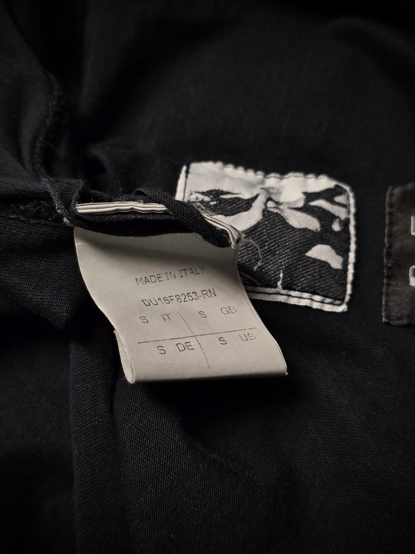 Rick Owens DRKSHDW AW16 "MASTODON" Velcro Pocket Level T-shirt detail | DRIEW GARMENTS