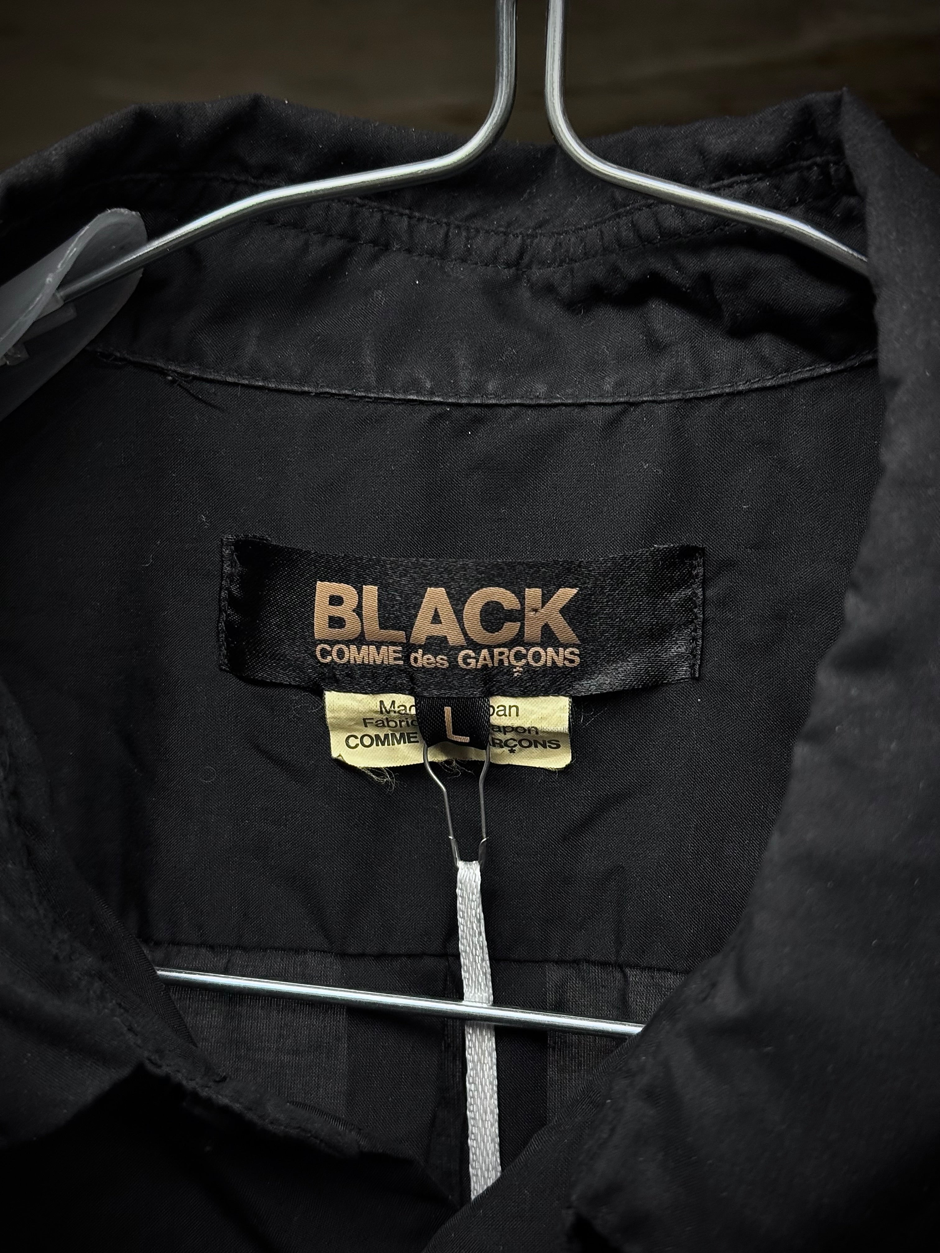BLACK CDG SS19 Distressed Cut-Out Shirt | Archive – DRIEW