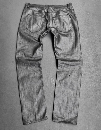 Saint Laurent Paris SS19 Radioactive Waxed “D02” Skinny Denim