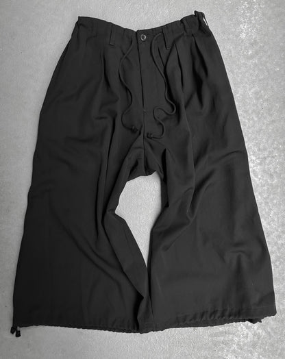 Yohji Yamamoto POUR HOMME AW18 Pleated Drop-crotch Balloon Crop Pants
