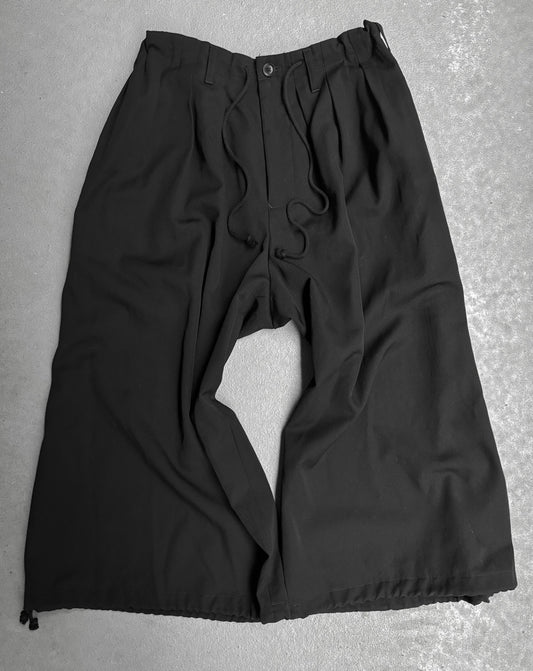 Yohji Yamamoto POUR HOMME AW18 Pleated Drop-crotch Balloon Crop Pants