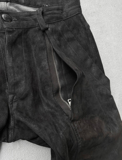 Rick Owens DRKSHDW SS15 “FAUN” Blistered Lambskin Leather Memphis Pants