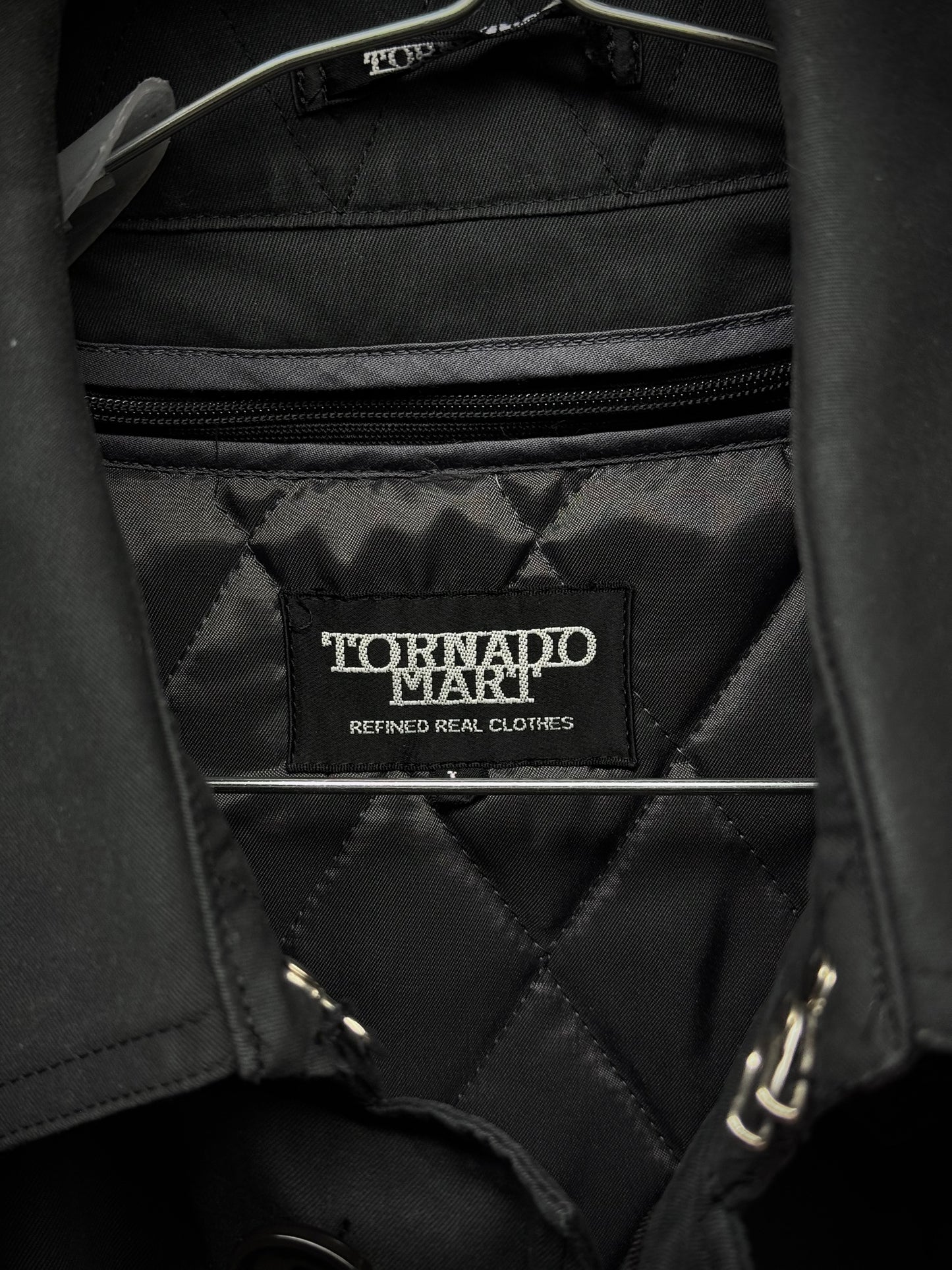 Tornado Mart Early 00s Quilt Lined Cotton Gaberdine Mac Coat