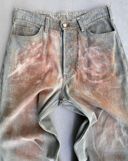 KREČET SS24 Wide Cut Blue Mud-wash Denim