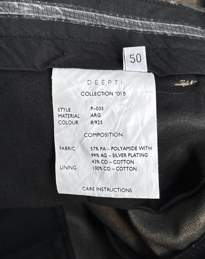 DEEPTI Collection °014-°015 .925 Silver Plated P-035 Open-Zipfly Suit Pants