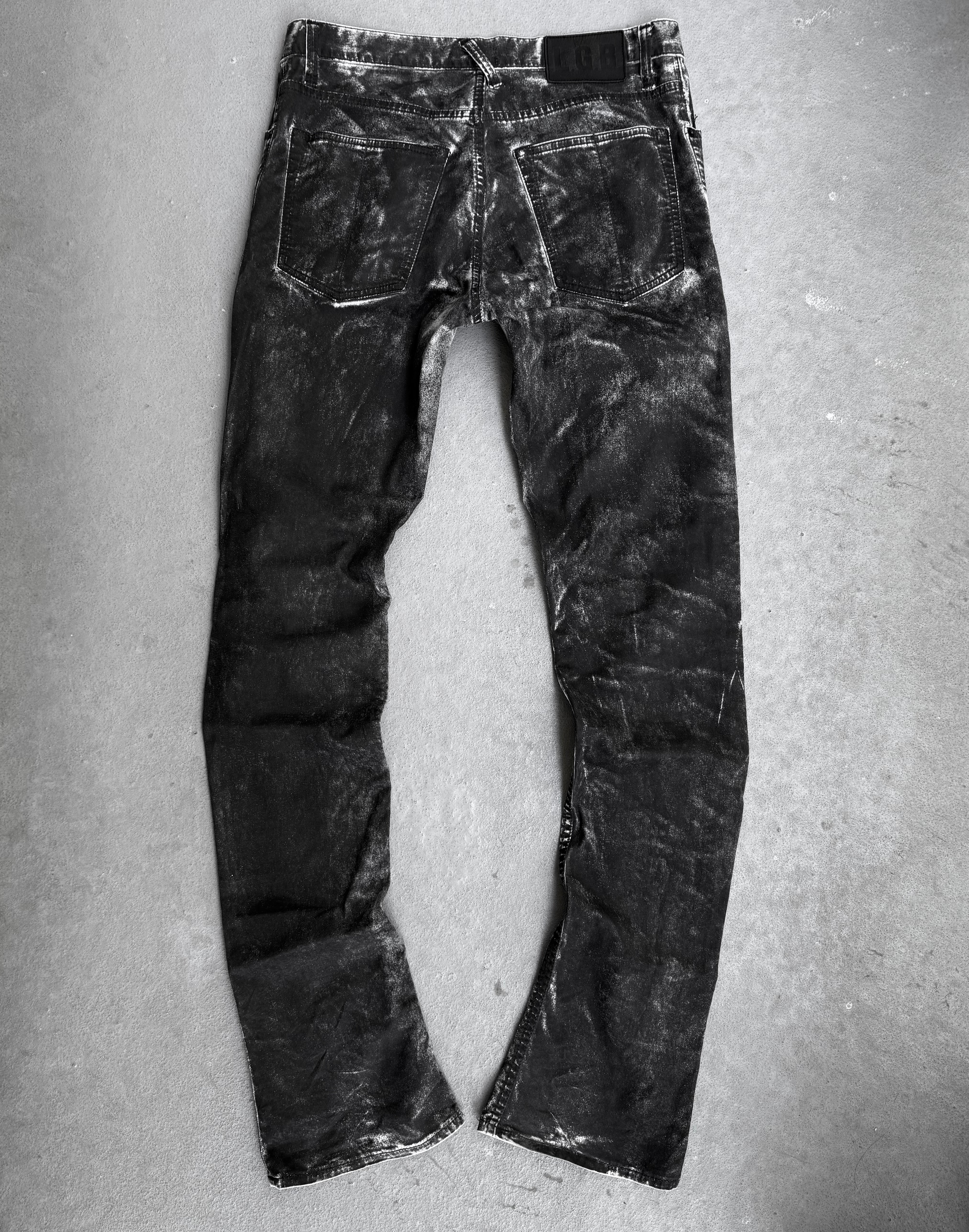 パンツ LGB S/WOLF Waxed Distressed Denim Pants LGB:WAXED PAINT S/WOLF JEANS – :ANOMALIE_
