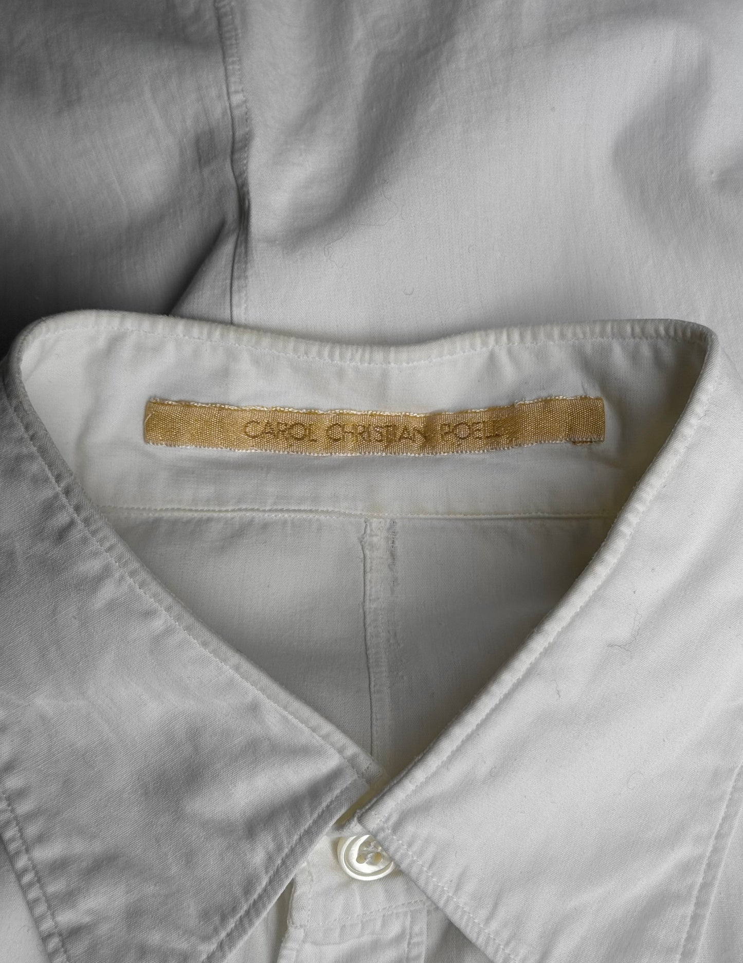 Carol Christian Poell 'CM/2612 RAUCH/1' White Dead-End Button-Up Shirt