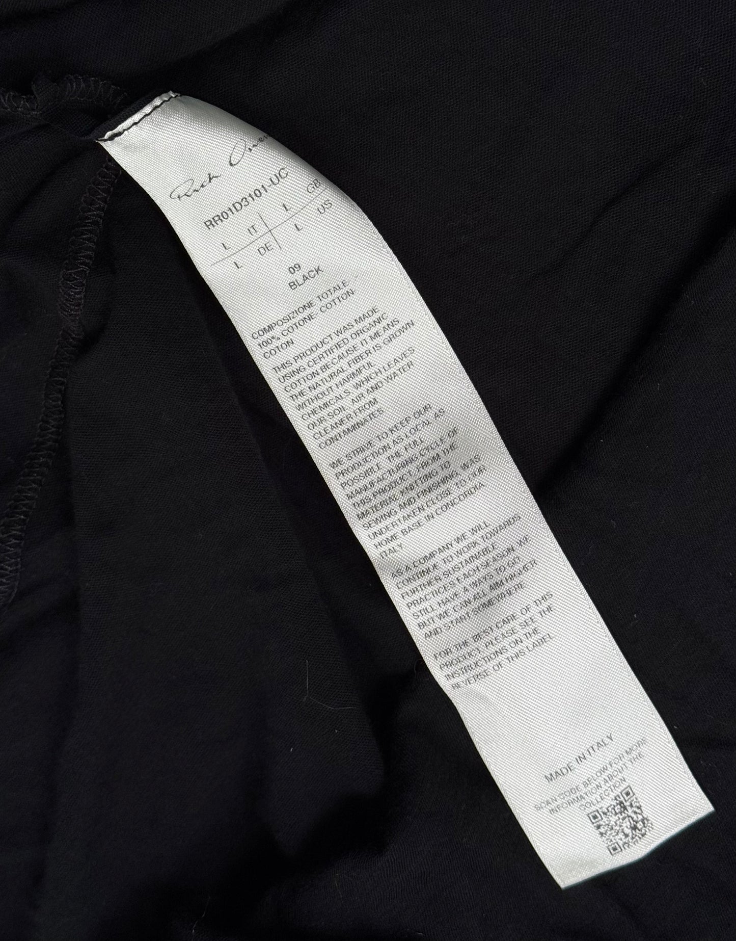 Rick Owens SS24 “LIDO” Black Sheer Oversized Tank Top