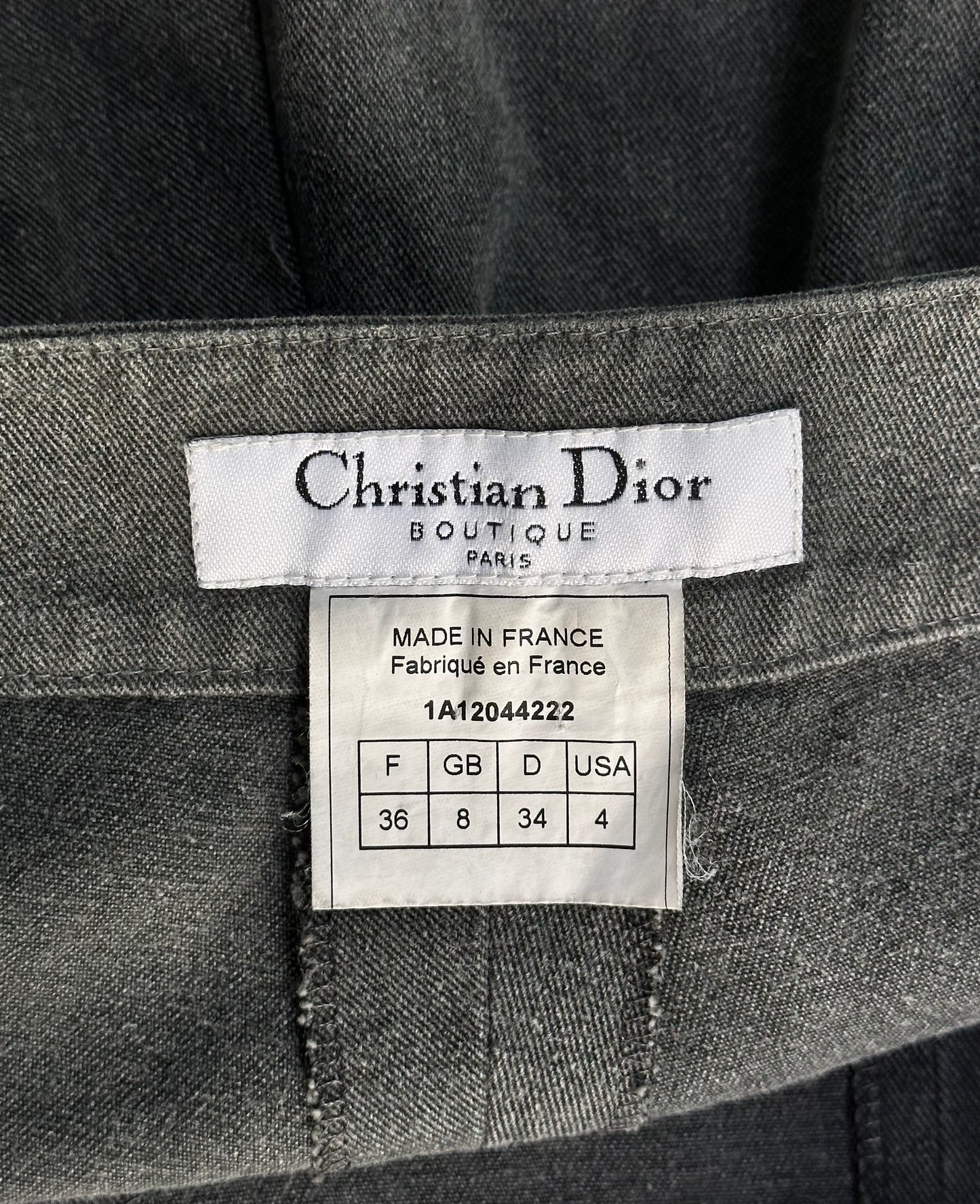 Christian Dior by John Galliano AW01 Washed Cotton Slit-flare Pants