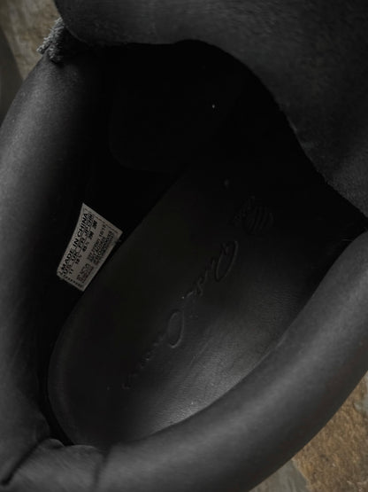 Rick Owens x Adidas SS14 “VICIOUS” 'RO RUNNER' Black Leather Sneakers detail | DRIEW GARMENTS