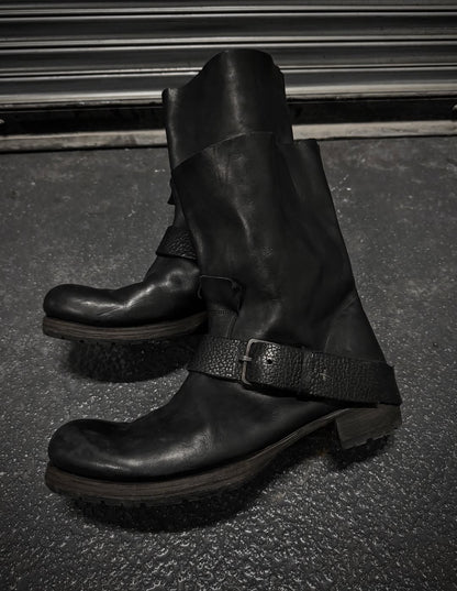 m.a+ by Maurizio Amadei 'S1C31' VA 1.5 Tall Buckle Engineer Boots | Archive Fashion Toronto