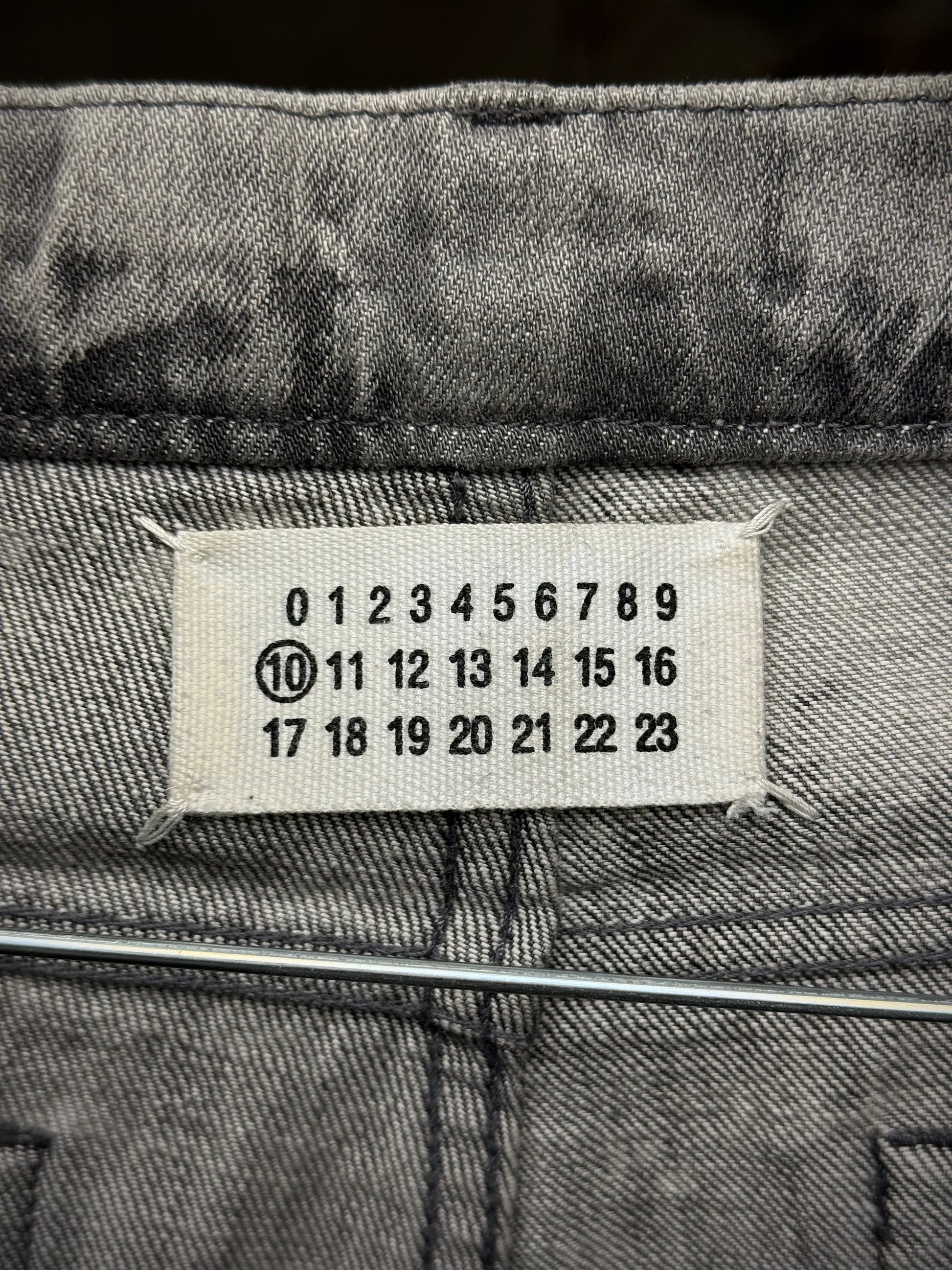 Maison Martin Margiela AW10 Grey Acid Wash Skinny Denim detail | DRIEW GARMENTS