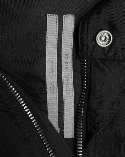 Rick Owens SS20 "TECUATL" Cropped Multi-zip IES Bomber Jacket