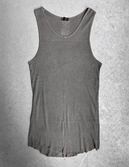 G.O.A Early 00s Frayed Edge Cross Back Tank Top