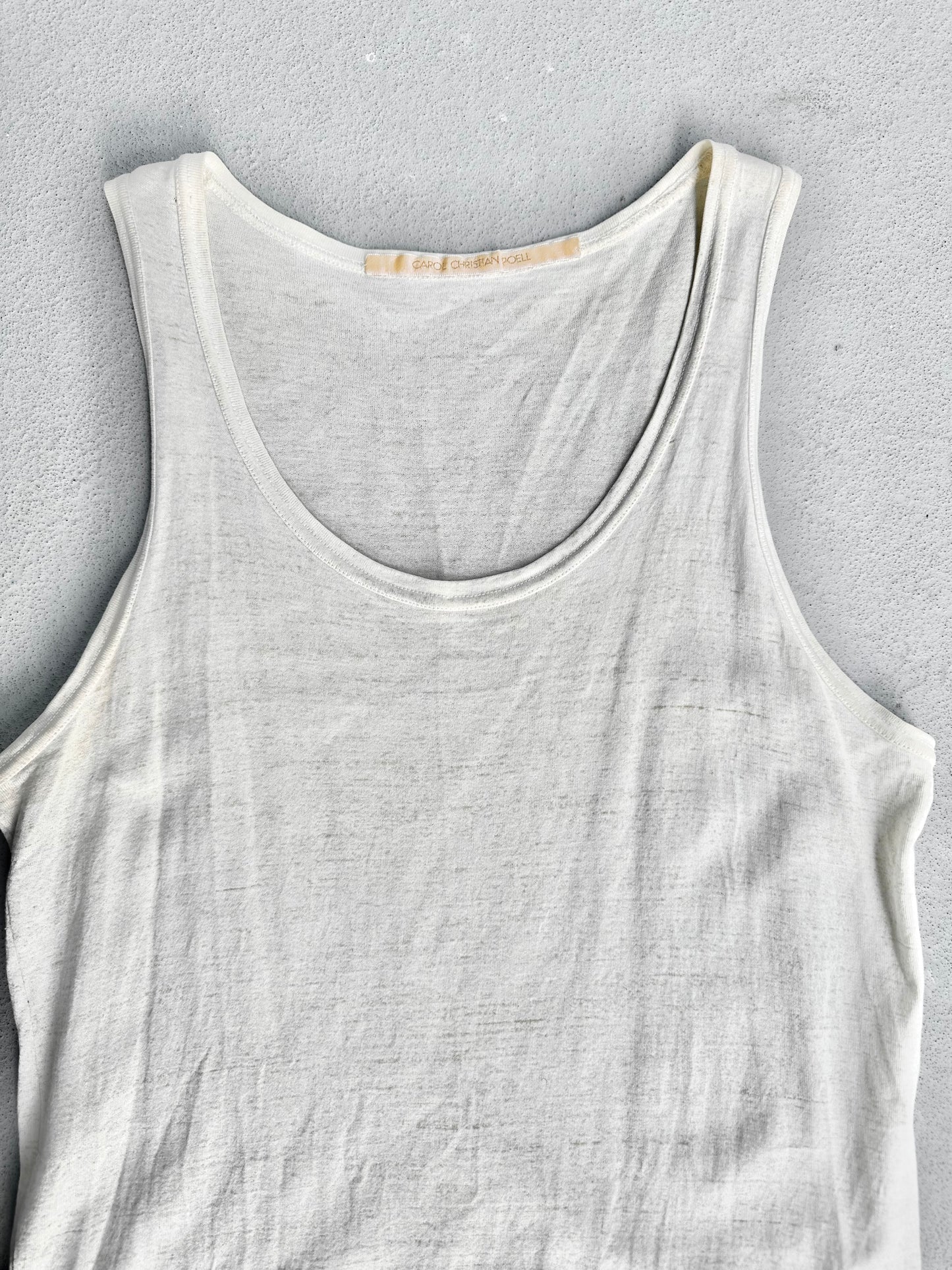 Carol Christian Poell SS05 “Dispossessed” Acid-Treated Flap Tank Top