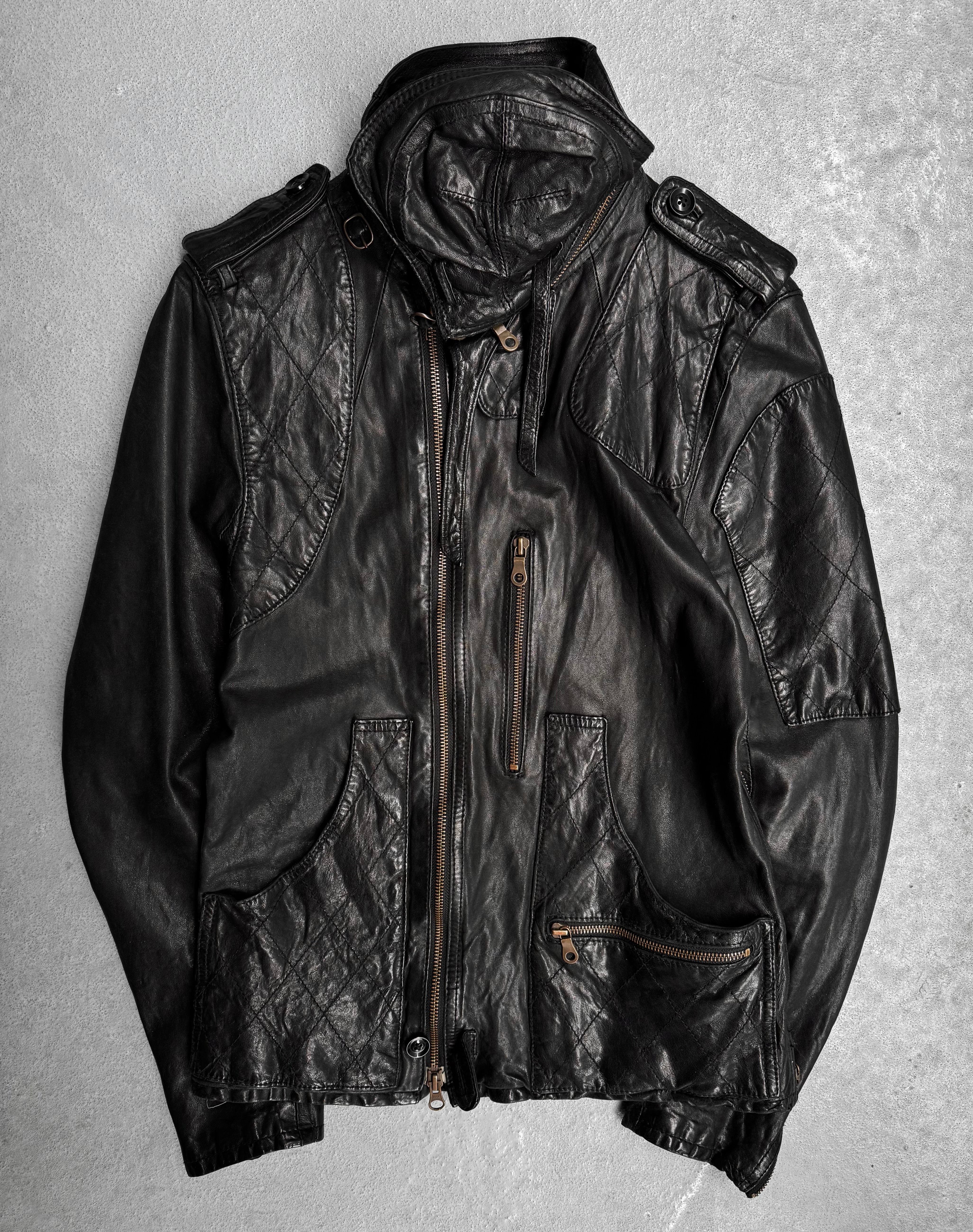 Igsa Mask Rider Share Spirit AW08 Sheepskin Leather Rider Jacket | Size L – DRIEW