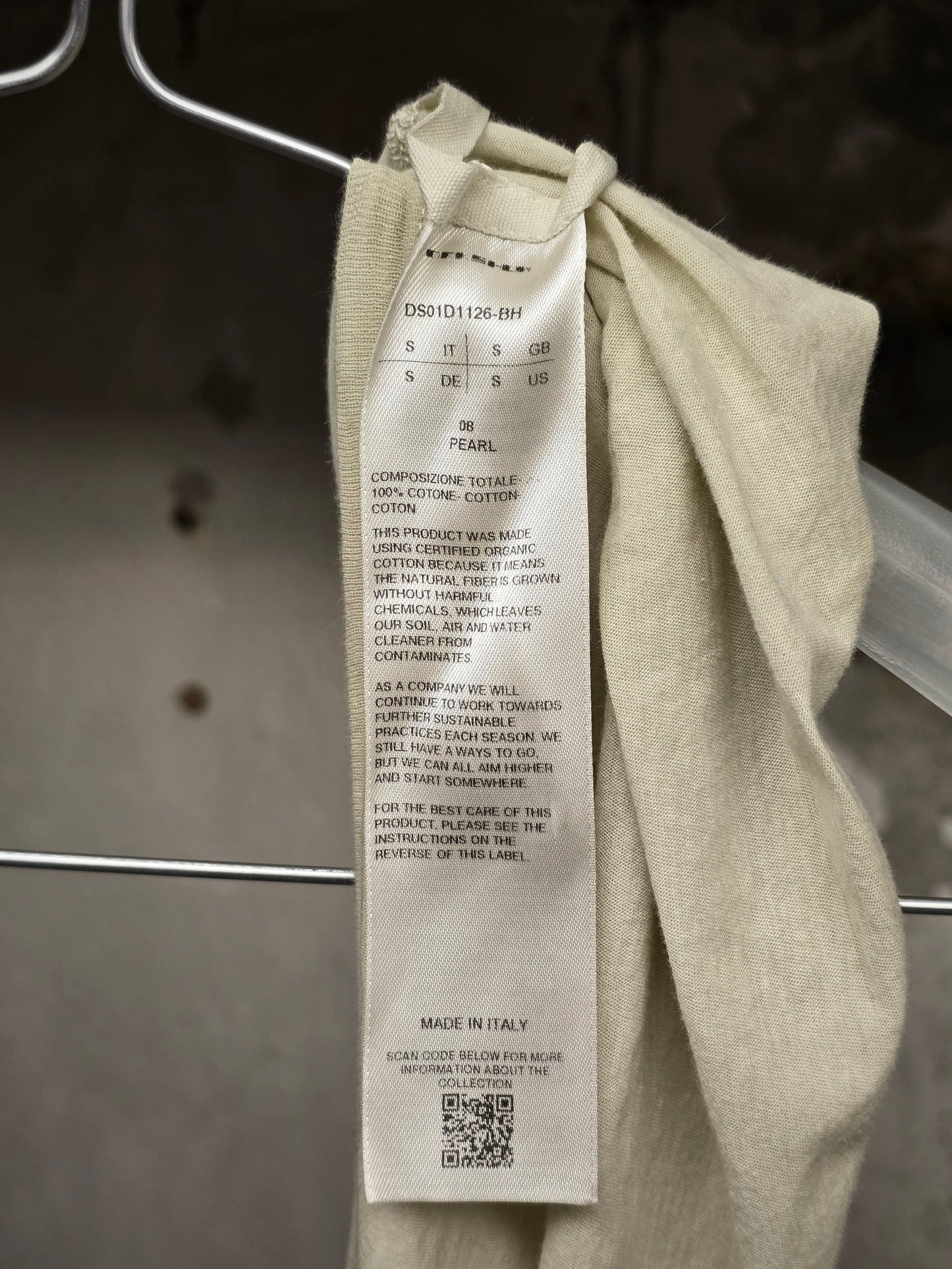 Rick Owens DRKSHDW SS24 "LIDO" PEARL Asymmetric Membrane III Long Tank Top detail | DRIEW GARMENTS