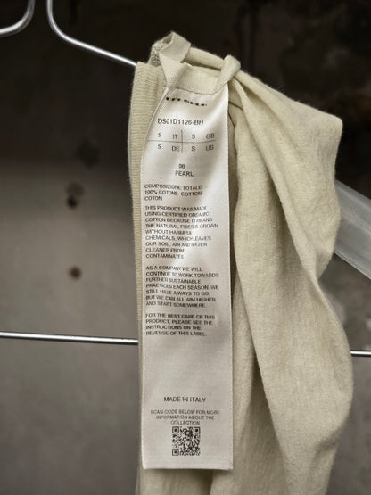 Rick Owens DRKSHDW SS24 "LIDO" PEARL Asymmetric Membrane III Long Tank Top detail | DRIEW GARMENTS