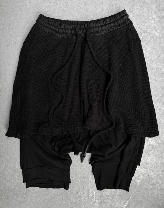 A.F ARTEFACT Multi-layered Thermal Knitted Shorts