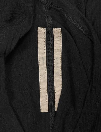 Rick Owens SS24 "LIDO" Sheer Ribbed Frayed Edge Long-sleeves