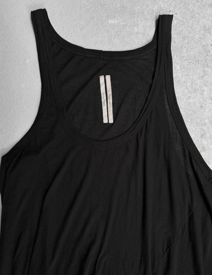 Rick Owens SS24 “LIDO” Black Sheer Oversized Tank Top