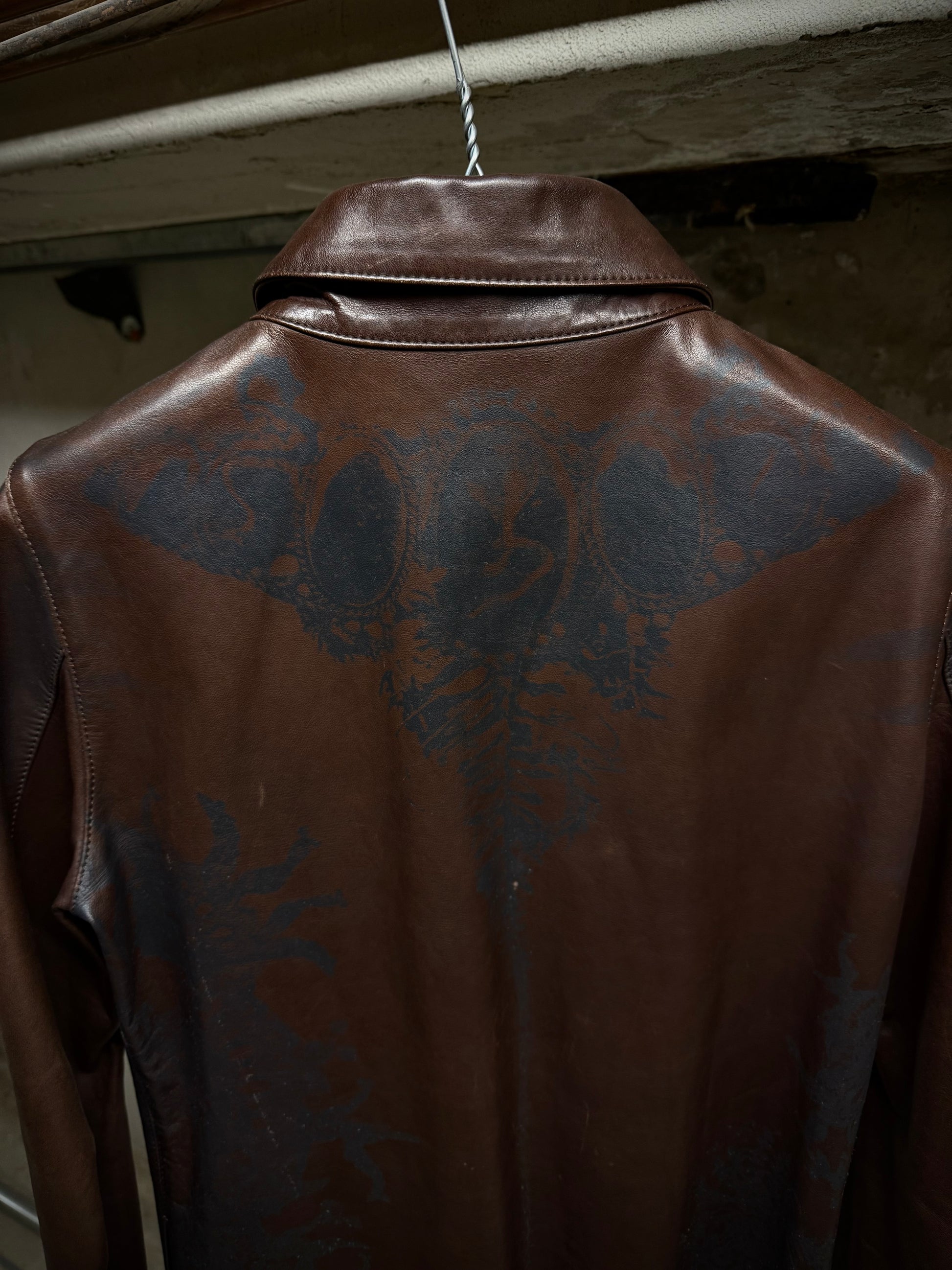 IfSixWasNine 'SHIRT GYPSY-G.0. J/M' Foliage Print Horse Leather Shirt detail | DRIEW GARMENTS