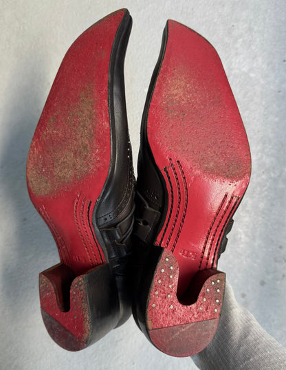 Hiromu Takahara Early 00s Machete Pointy Toe Cowboy Derbies