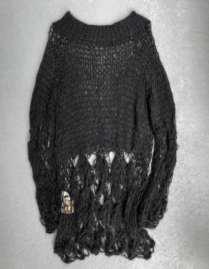 UMA WANG AW13 Mohair Spider Web Open-knit Jumper