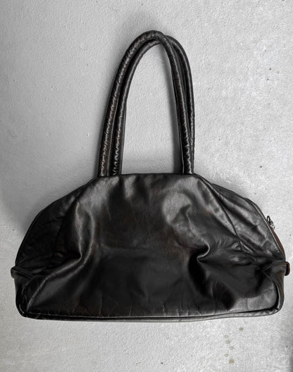 Jas M.B Early 00s Multi-pockets Brown Steerhide Leather Handbag