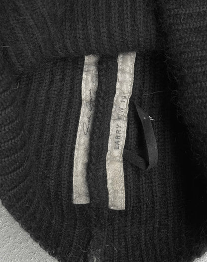Rick Owens AW19 "LARRY" Wool Mohair Beanie