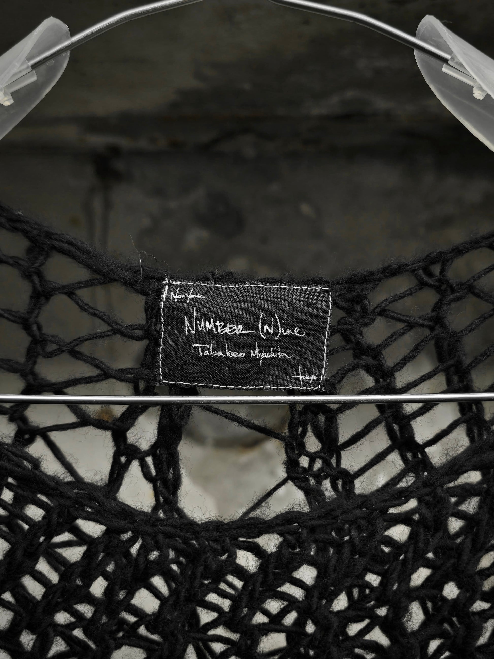 Number (N)ine SS04 "DREAM BABY DREAM" Wool Spider Knit Long-sleeves detail | DRIEW GARMENTS