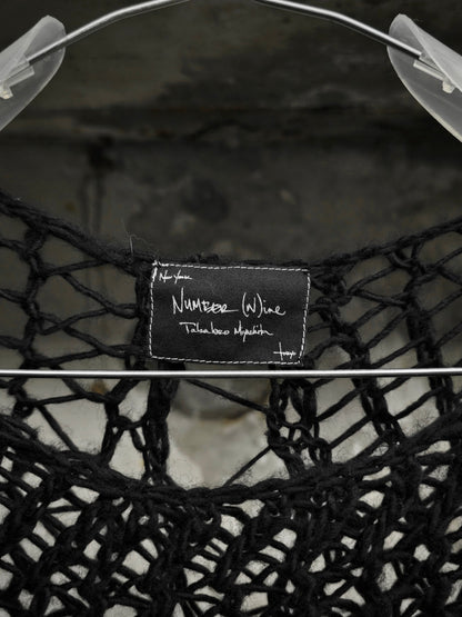 Number (N)ine SS04 "DREAM BABY DREAM" Wool Spider Knit Long-sleeves detail | DRIEW GARMENTS