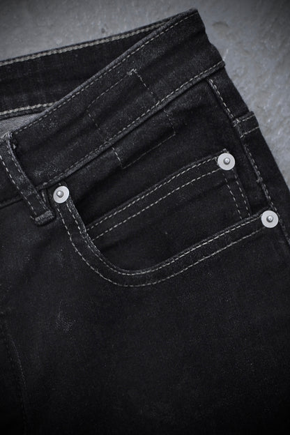 Rick Owens DRKSHDW AW21 "GETHSEMANE" Waxed ‘Detroit Cut’ Skinny Denim