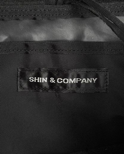 SHIN & CO Late 90s Distressed Leather Flap Shoulder Bag