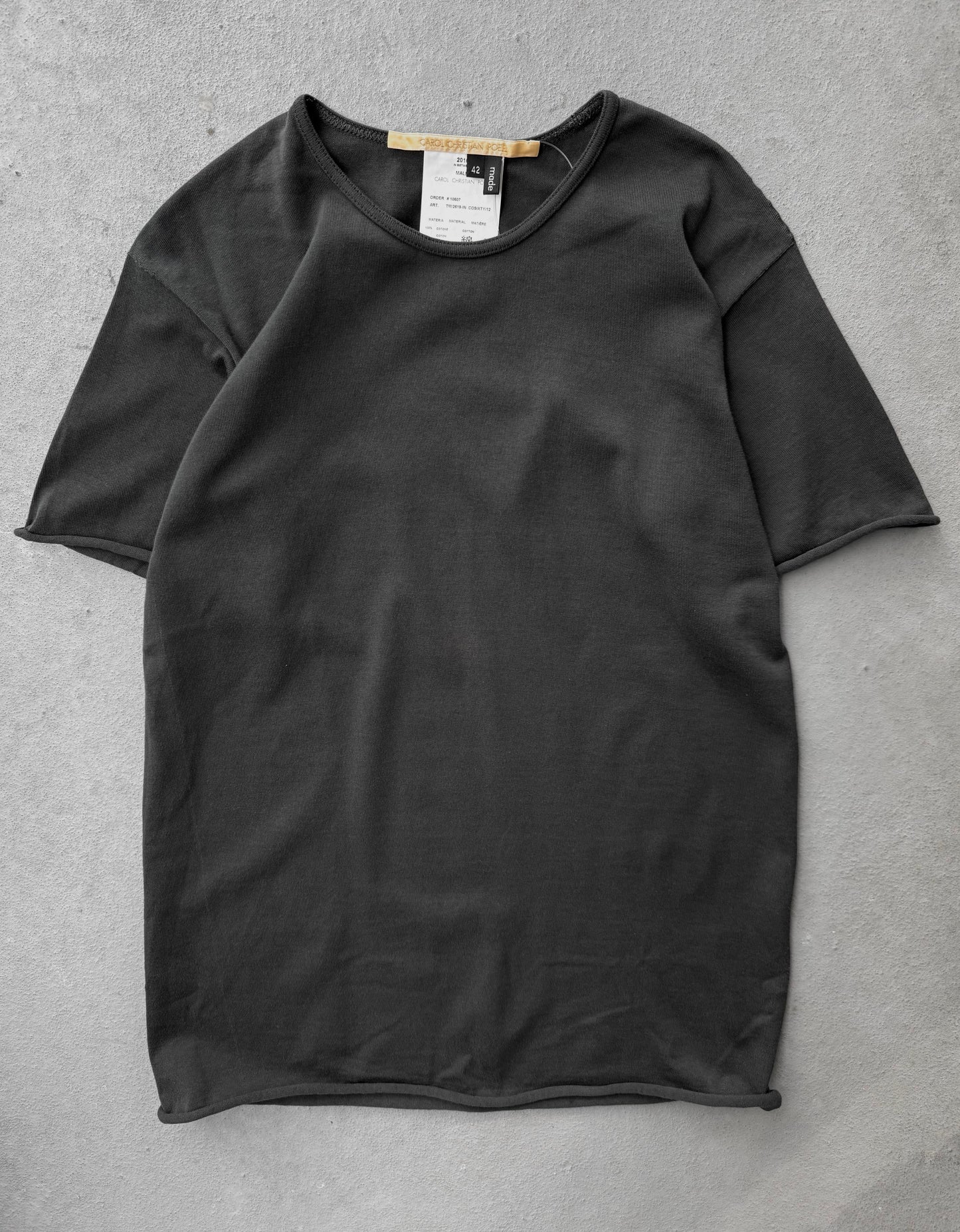 Carol Christian Poell 'TM/2619-IN COSIXTY/12' Reversible Seamless Short-sleeve XT-Shirt