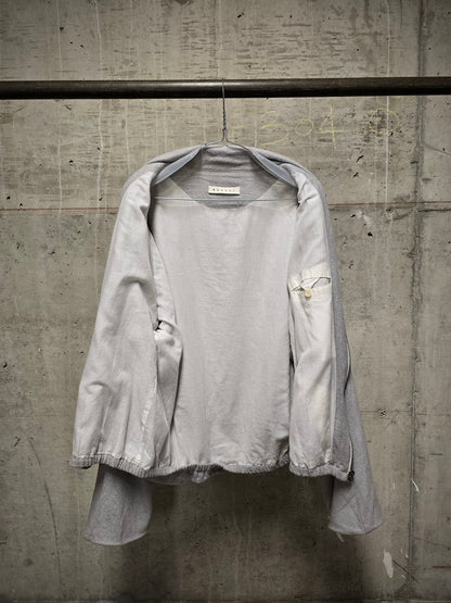 DEEPTI Graduate Collection 2005 Light Grey Cotton Cocoon Bomber Jacket