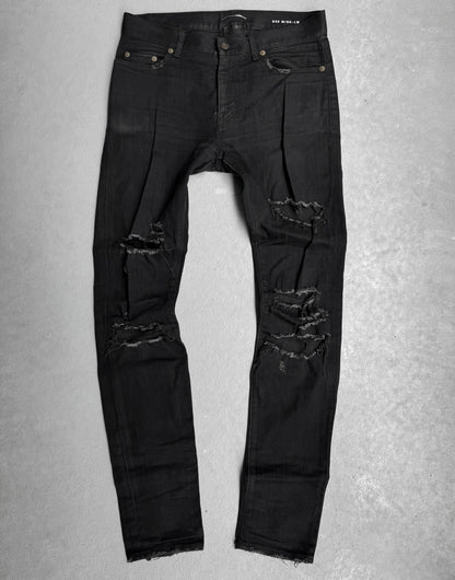 Saint Laurent Paris SS15 Black ‘D02’ Thrash Skinny Denim