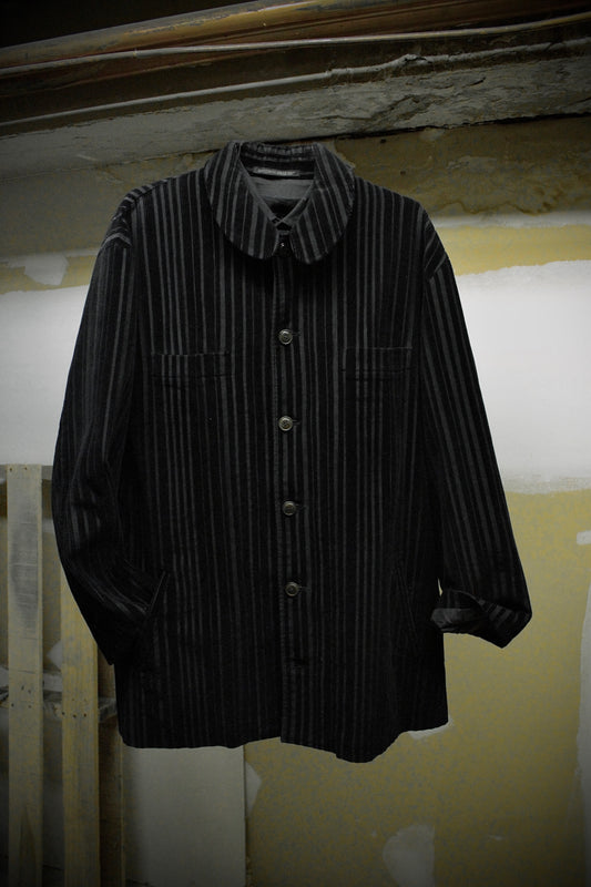 Yohji Yamamoto POUR HOMME AW96 Velvet Stripe Corduroy Oversized Coat