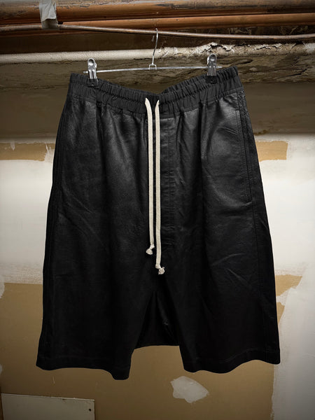 Rick Owens SS18 Lamb Leather Drop-crotch Pod Shorts | DRIEW