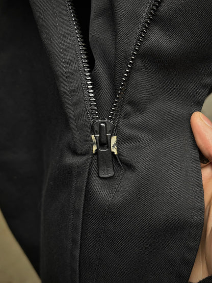 agnès b. homme Early 90s Cotton Poly Gaberdine Mac Coat detail | DRIEW GARMENTS