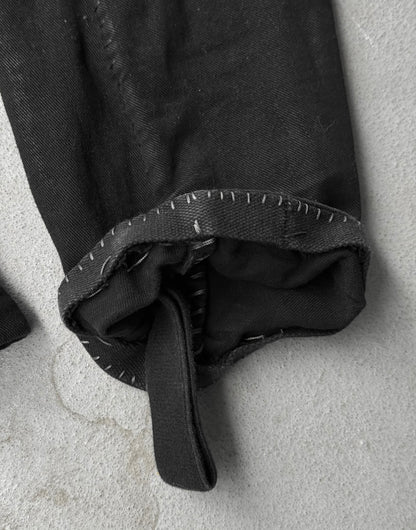 Boris Bidjan Saberi AW17 ‘P13-HS-TF F1504K’ Obsidian Black Hand Stitch Waxed Denim