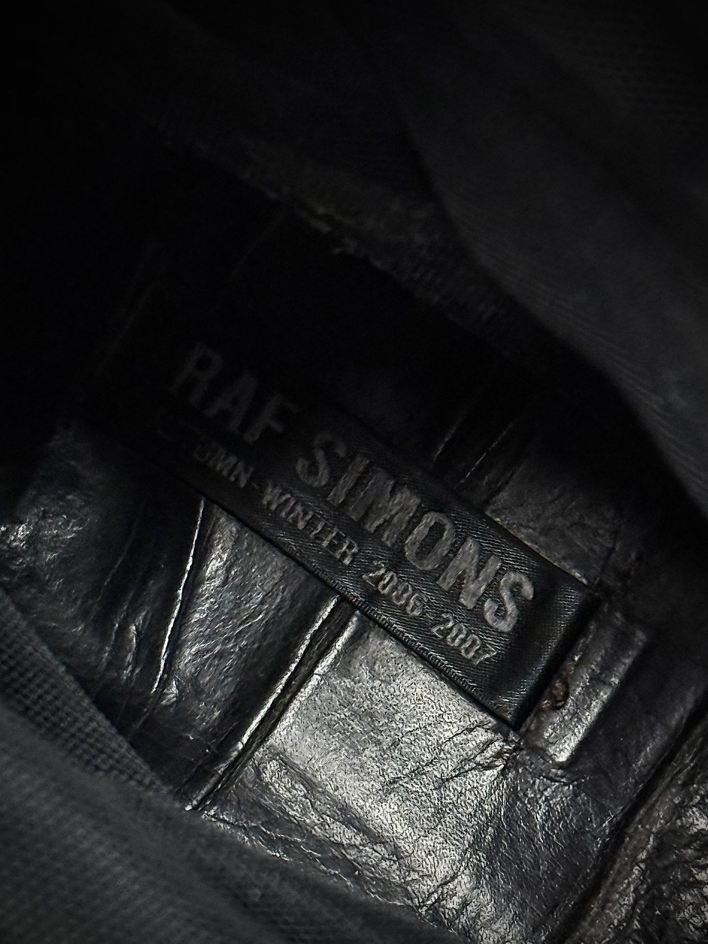 RAF SIMONS AW06-07 "Ashes & Heroes" Accordion Multi-Zip Leather Boots