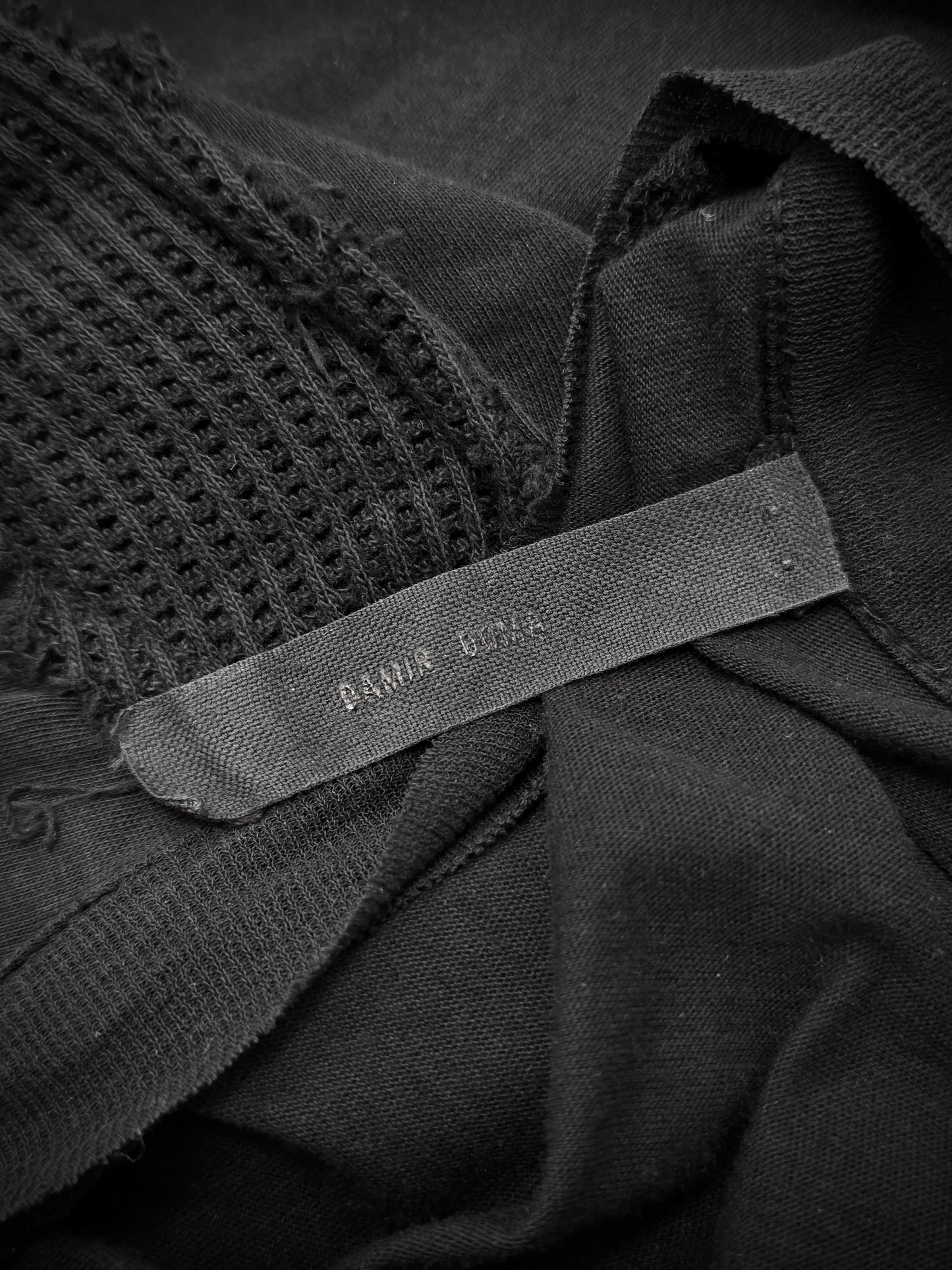 DAMIR DOMA 2010s Distressed Raglan Mesh Sleeve T-shirt