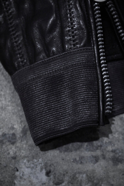 D.HYGEN AW24-25 Overlock Horse Leather Gloves detail | DRIEW GARMENTS