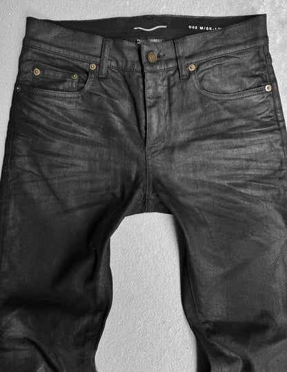 Saint Laurent Paris SS16 Waxed ‘D02’ Skinny Denim