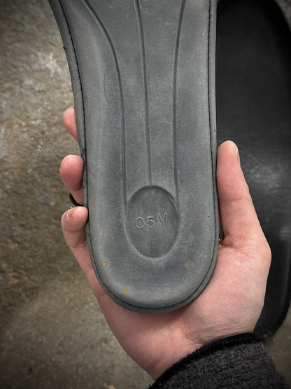 Carol Christian Poell ‘AM/2759P-IN XDERMA-PTC/010’ Reflective Kangaroo Leather Spur-Biter Prosthetic Buckle Drip Boots