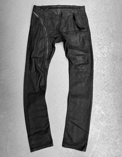 Rick Owens DRKSHDW SS14 “VICIOUS” Mineral Waxed Aircut Skinny Denim