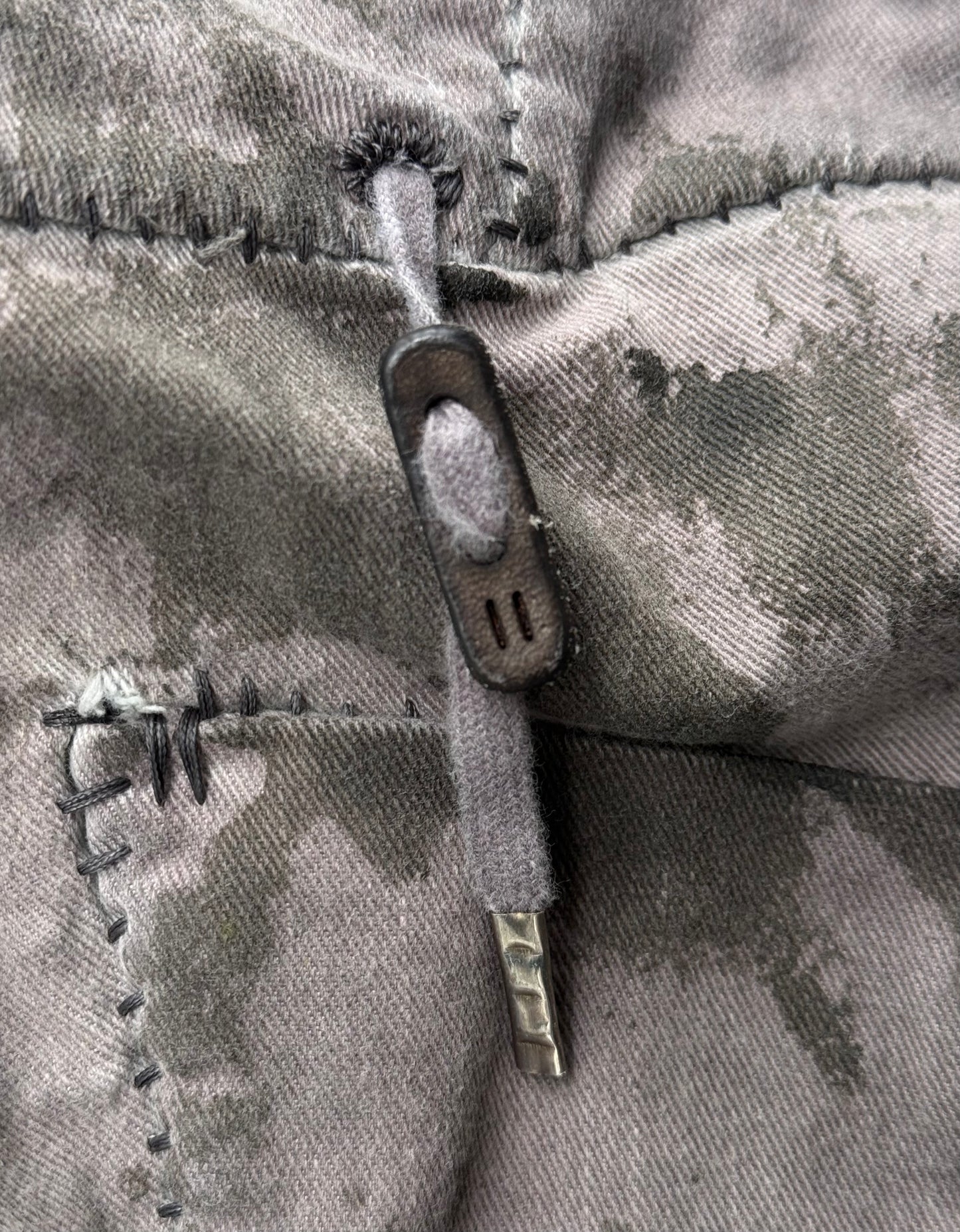 Boris Bidjan Saberi AW24 ‘P13-HS-TF F1939’ Dirty Light Carbon Nickel-pressed Hand Stitch Denim